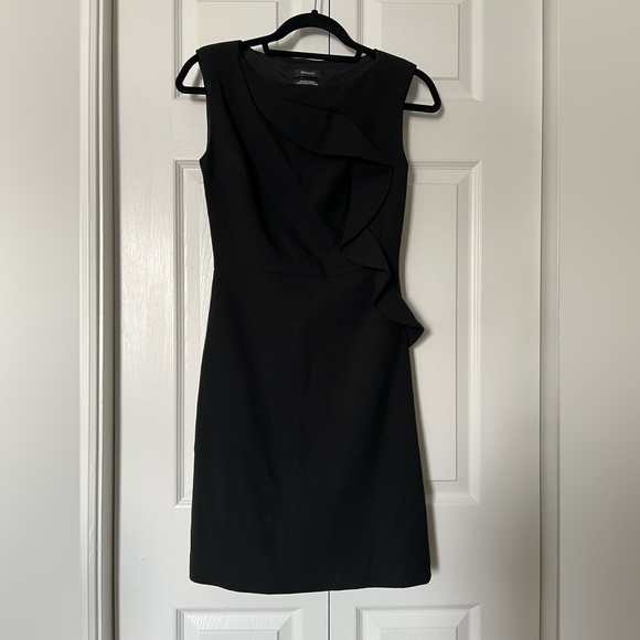 RW&Co Black Sleeveless Ruffle Dress, Size 0 - Picture 3 of 6